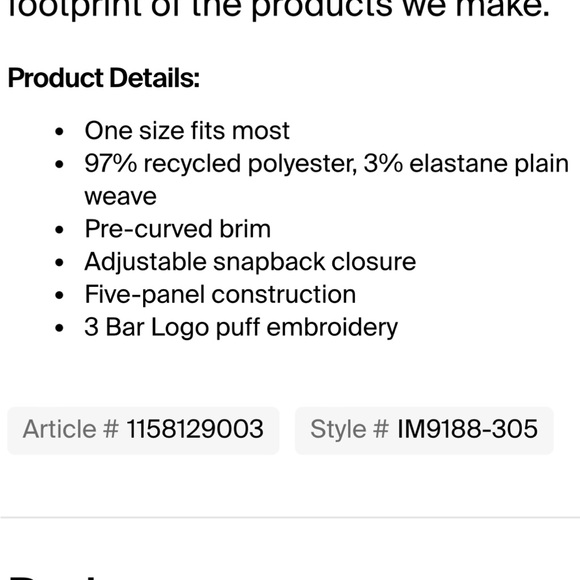 ๐ท๏ธ Adidas Tour 5 panel hat CG green retro SnapBack NWT ๐ท๏ธ - Picture 10 of 10